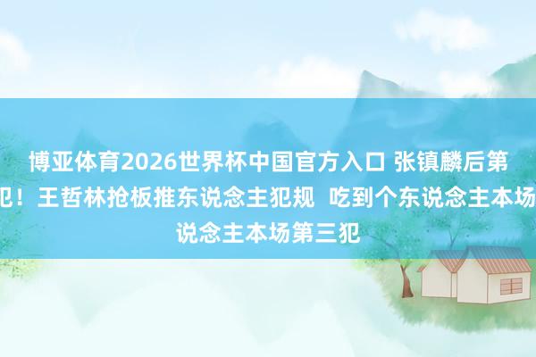 博亚体育2026世界杯中国官方入口 张镇麟后第二个3犯！王哲林抢板推东说念主犯规  吃到个东说念主本场第三犯