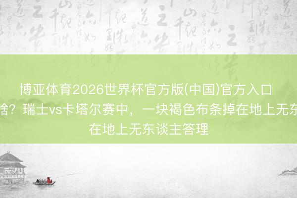 博亚体育2026世界杯官方版(中国)官方入口 地上这是啥？瑞士vs卡塔尔赛中，<a href=