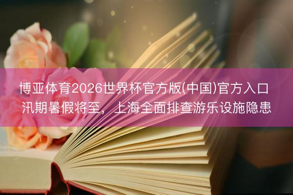 博亚体育2026世界杯官方版(中国)官方入口 汛期暑假将至,上海全面排查游乐设施隐患